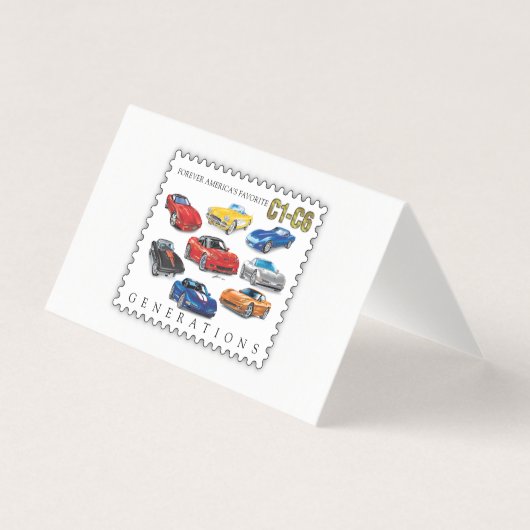 GENERATIES VAN AUTO KUNST KAART (Voorkant)