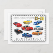 GENERATIES VAN AUTOMOBIELKUNST FEESTDAGENKAART (Voorkant / Achterkant)