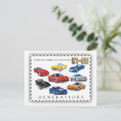 GENERATIES VAN AUTOMOBIELKUNST FEESTDAGENKAART (Staand voorkant)