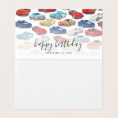 GENERATIES VAN AUTOMOBIELKUNST KAART (Binnenkant ongevouwen)