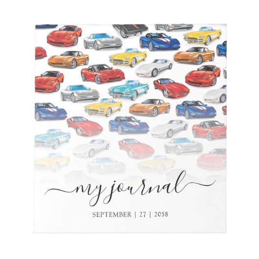 GENERATIES VAN AUTOMOBIELKUNST NOTITIEBLOK (Voorkant)