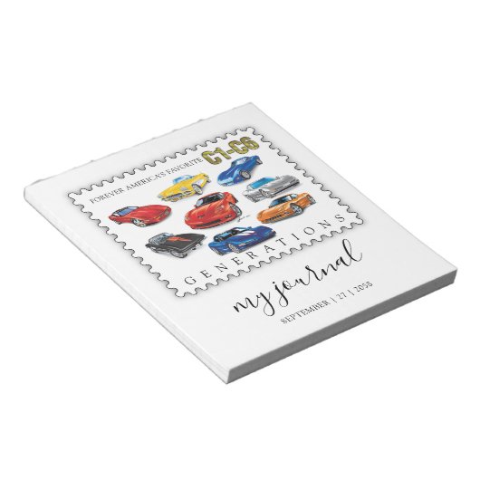 GENERATIES VAN AUTOMOBIELKUNST NOTITIEBLOK (Schuin)