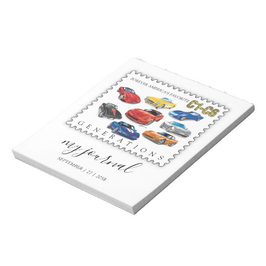 GENERATIES VAN AUTOMOBIELKUNST NOTITIEBLOK (Linkerzijde)