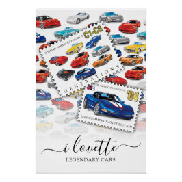 GENERATIES VAN AUTOMOBIELKUNST PERFECT POSTER