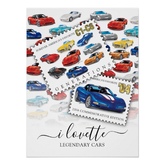 GENERATIES VAN AUTOMOBIELKUNST PERFECT POSTER (Voorkant)