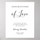 Generaties Van Liefde Minimalistische Moderne Trou Poster (Voorkant)