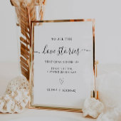 Generaties van liefde teken | huwelijksvoltrekking reclamebord met voetstuk