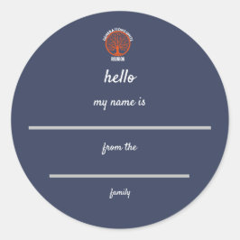 Generaties verenigt gezinshereniging ronde sticker