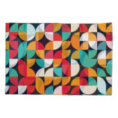 Generatieve Kunst: Kleurrijk Driehoekpatroon Kussensloop (Achterkant)