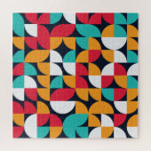 Generatieve Kunst: Kleurrijk Driehoekpatroon Legpuzzel (Horizontaal)