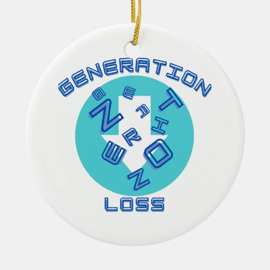 Generatieverlies Keramisch Ornament (Voorkant)