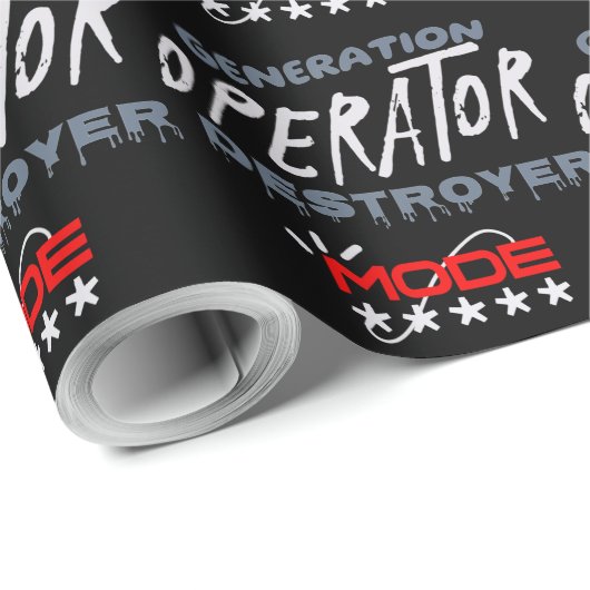 Generation Operator Destroyer Mode Cadeaupapier (Rol Hoek)
