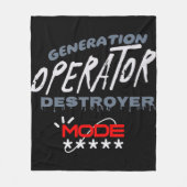 Generation Operator Vernietiger Modus Fleece Deken (Voorkant)