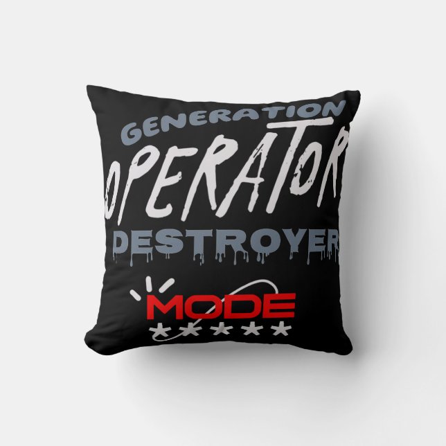 Generation Operator Vernietigingsmodus Kussen (Voorkant)