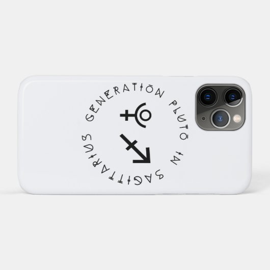 Generation Pluto in Sagittarius Astrology Zodiac Case-Mate iPhone Case (Achterkant (horizontaal))