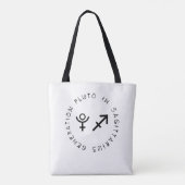 Generation Pluto in Sagittarius Astrology Zodiac Tote Bag (Achterkant)