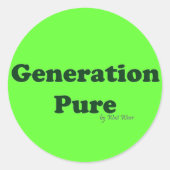 Generation Pure Ronde Sticker (Voorkant)