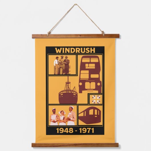 Generation Windrush British History Hangend Wandkleed (Voorkant)