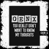 Generation X 80s Kind Gen X Gen Xer Funny Gen X Kaart