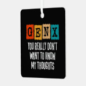 Generation X 80s Kind Gen X Gen Xer Funny Gen X Metalen Ornament (Voorkant links)