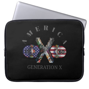 Generation X American Skateboard uit de jaren '60 Laptop Sleeve