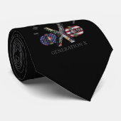 Generation X American Skateboard uit de jaren '60 Stropdas (Opgerold)