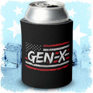Generation X Amerikaanse vlag Proud Gen X Blikjeskoeler