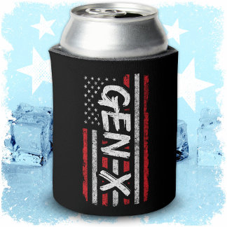Generation X Amerikaanse vlag Proud Gen X Blikjeskoeler