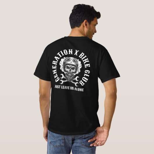 GENERATION X BIKE CLUB T-SHIRT (Achterkant volledig)