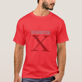 Generation X Distressed Design retro T-shirt