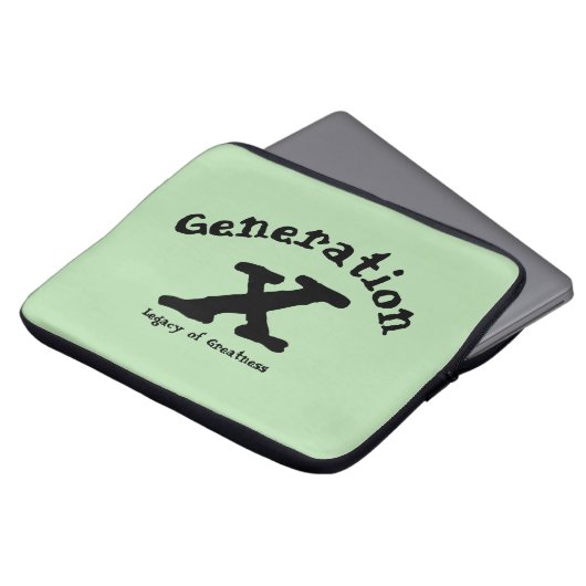 Generation X Elektronicatas Laptop Sleeve (Voorkant top)