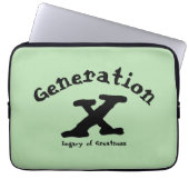 Generation X Elektronicatas Laptop Sleeve (Voorkant)