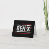 Generation X Gen Xer Gen X American Flag Gen X Kaart (Voorkant)