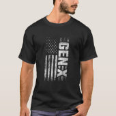 Generation X Gen Xer Gen X American Flag Gen X T-shirt (Voorkant)