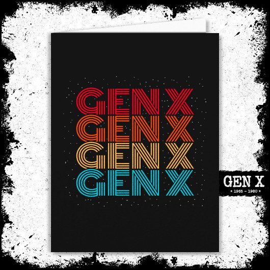 Generation X Gen Xer Gen X Retro 80s Gen X Kaart