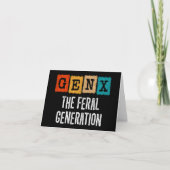 Generation X Gen Xer Gen X The Feral Generation Kaart (Voorkant)