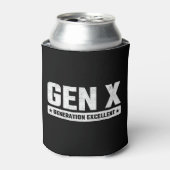 Generation X Gen Xer Generation Excellent Gen X Blikjeskoeler (Blikje Voorkant)