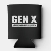 Generation X Gen Xer Generation Excellent Gen X Blikjeskoeler (Achterkant)