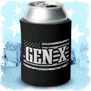Generation X Gen Xer Trots Amerikaanse vlag Gen X Blikjeskoeler