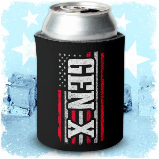 Generation X Gen Xer Trots Amerikaanse vlag Gen X Blikjeskoeler