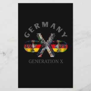 Generation X Germany Skateboard 1975 Briefpapier