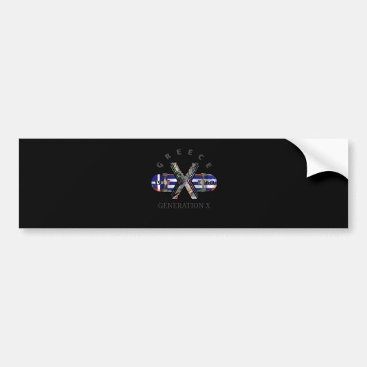Generation X Greece Skateboard 1960 Bumpersticker (Voorkant)