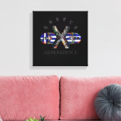 Generation X Greece Skateboard 1970 Canvas Afdruk (Insitu (Woonkamer))