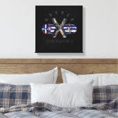 Generation X Greece Skateboard 1970 Canvas Afdruk (Insitu (Slaapkamer))