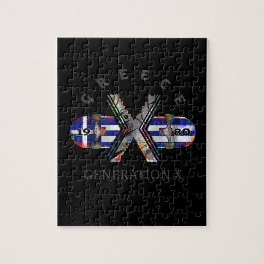 Generation X Greece Skateboard 1980 Legpuzzel (Verticaal)