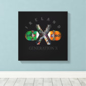 Generation X Ireland Skateboard 1960s Canvas Afdruk (Insitu (Houten vloer))