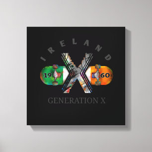 Generation X Ireland Skateboard 1960s Canvas Afdruk