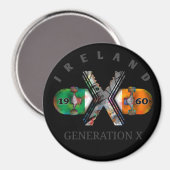 Generation X Ireland Skateboard 1960s Magneet (Voorkant / Achterkant)