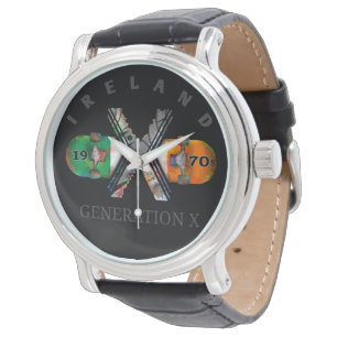 Generation X Ireland Skateboard uit 1970 Horloge