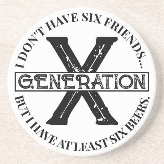 Generation X-Onderzetter Zandsteen Onderzetter (Voorkant)